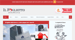 Desktop Screenshot of ilfoglietto.it