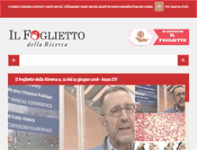 Tablet Screenshot of ilfoglietto.it